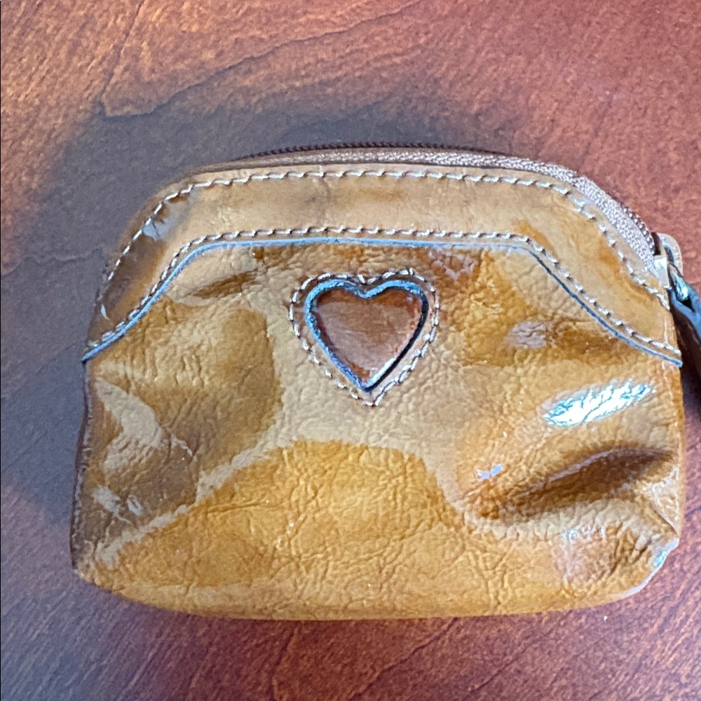 Vintage Brighton Brown Patent Leather Coin Purse
